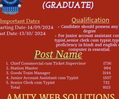 RRB NTPC(GRADUATE)  RAILWAY JOBS