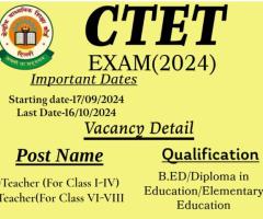 CTET EXAM FORM 2024